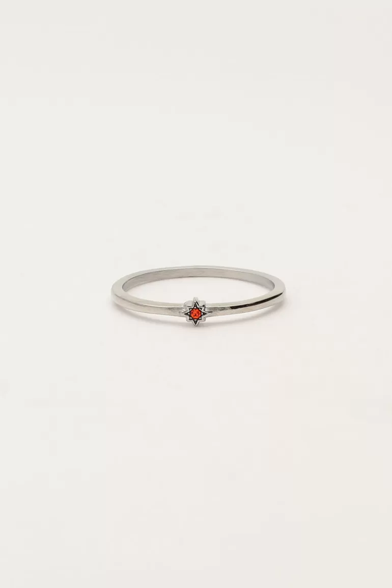 My Jewellery Bague Minimaliste Avec Pierre De Naissance- Bijoux Pierre De Naissance | Bagues Fines