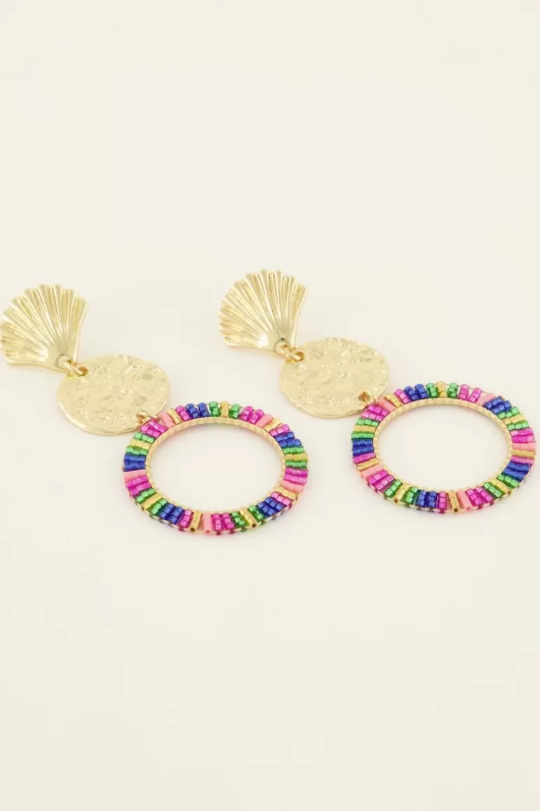My Jewellery Boucles D'oreilles Perles Multicolores- Bijoux De Perles | Boucles D'Oreilles À Perles