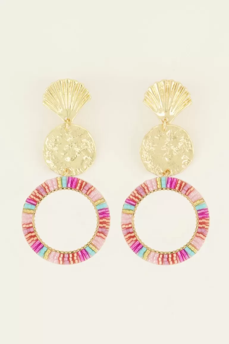 My Jewellery Boucles D'oreilles Perles Multicolores- Bijoux De Perles | Boucles D'Oreilles À Perles