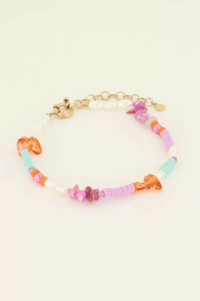 My Jewellery Bracelet De Cheville à Perles Colorées Sunchasers- Bijoux De Perles | Chaînes De Cheville