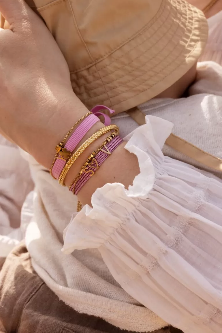 My Jewellery Bracelet Minimaliste Avec Cube Initiale- Bracelets Fins | Colliers À Initiales