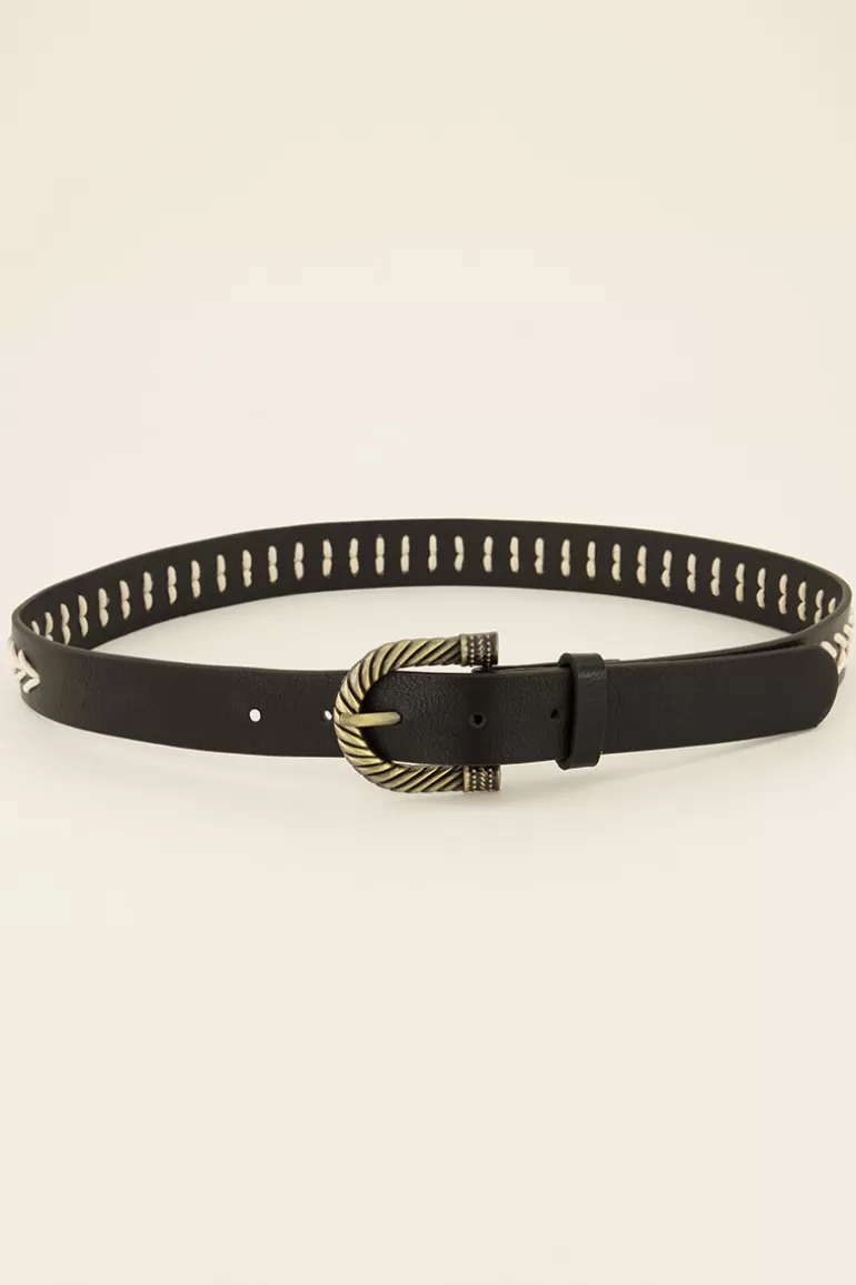 My Jewellery Ceinture En Simili Cuir Avec Boucle Et Détails Dorés- Ceintures | Housses Ordinateur Portable