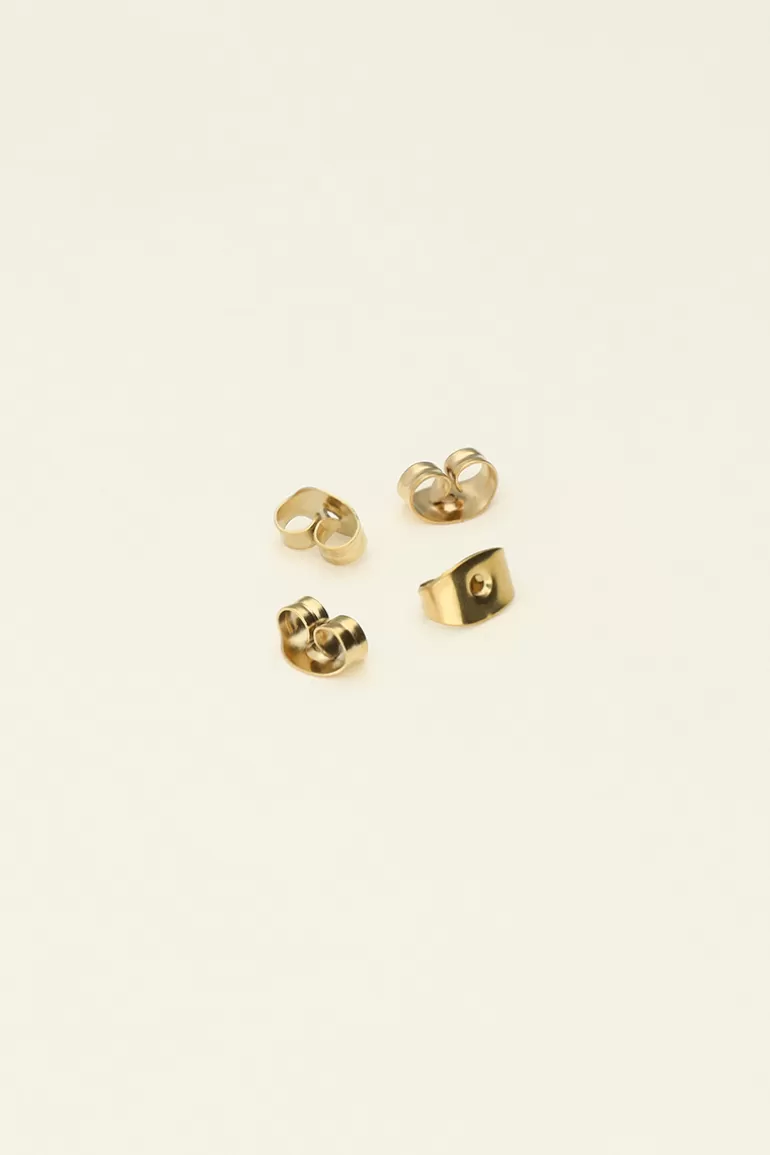 My Jewellery Fermoirs De Boucles D'oreilles En Acier Inoxydable 4 Pièces- Accessoires Pour Bijoux | Boucles D'Oreilles À Perles